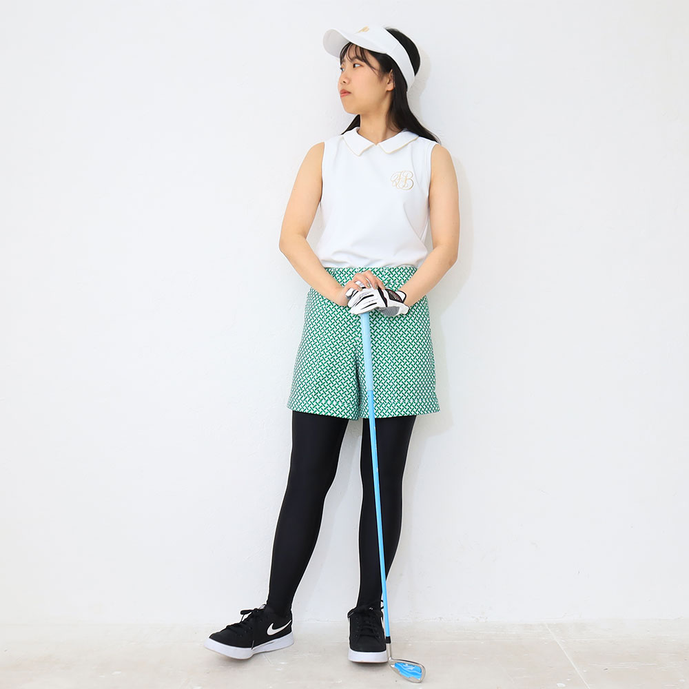 Ｆoglia Brillante レディース ショートパンツ Mサイズ Foglia Brillante フォーリアブリランテ ゴルフ ショートパンツ