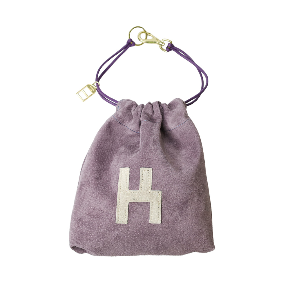 GRIMM LAB グリムラボ アルファベット スエード巾着 選べる イニシャル