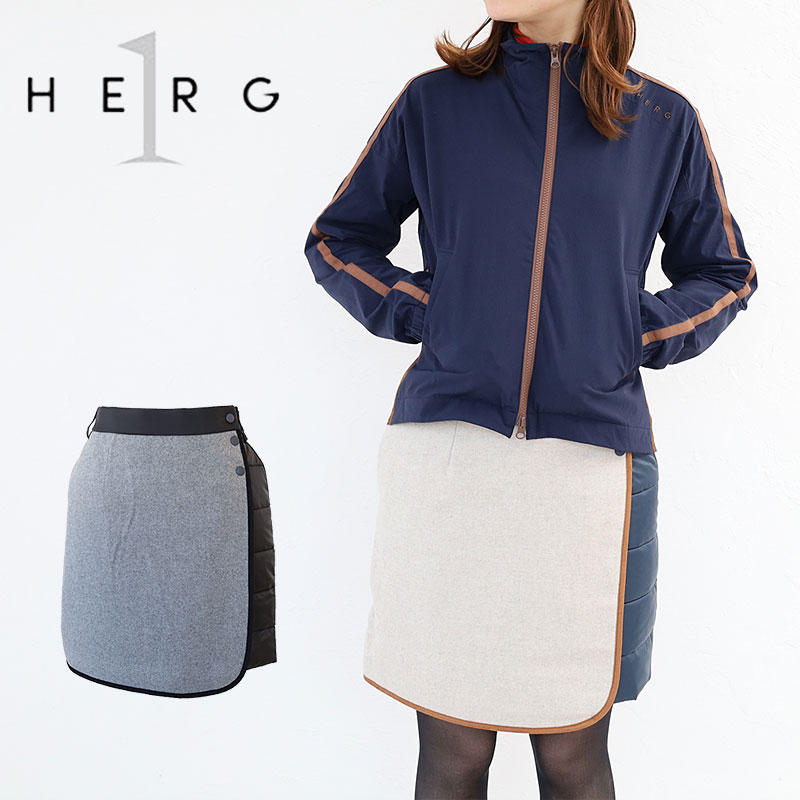 HERG1 ゴルフ エルグワン PADDED TWEED SKIRT スカート ラップ