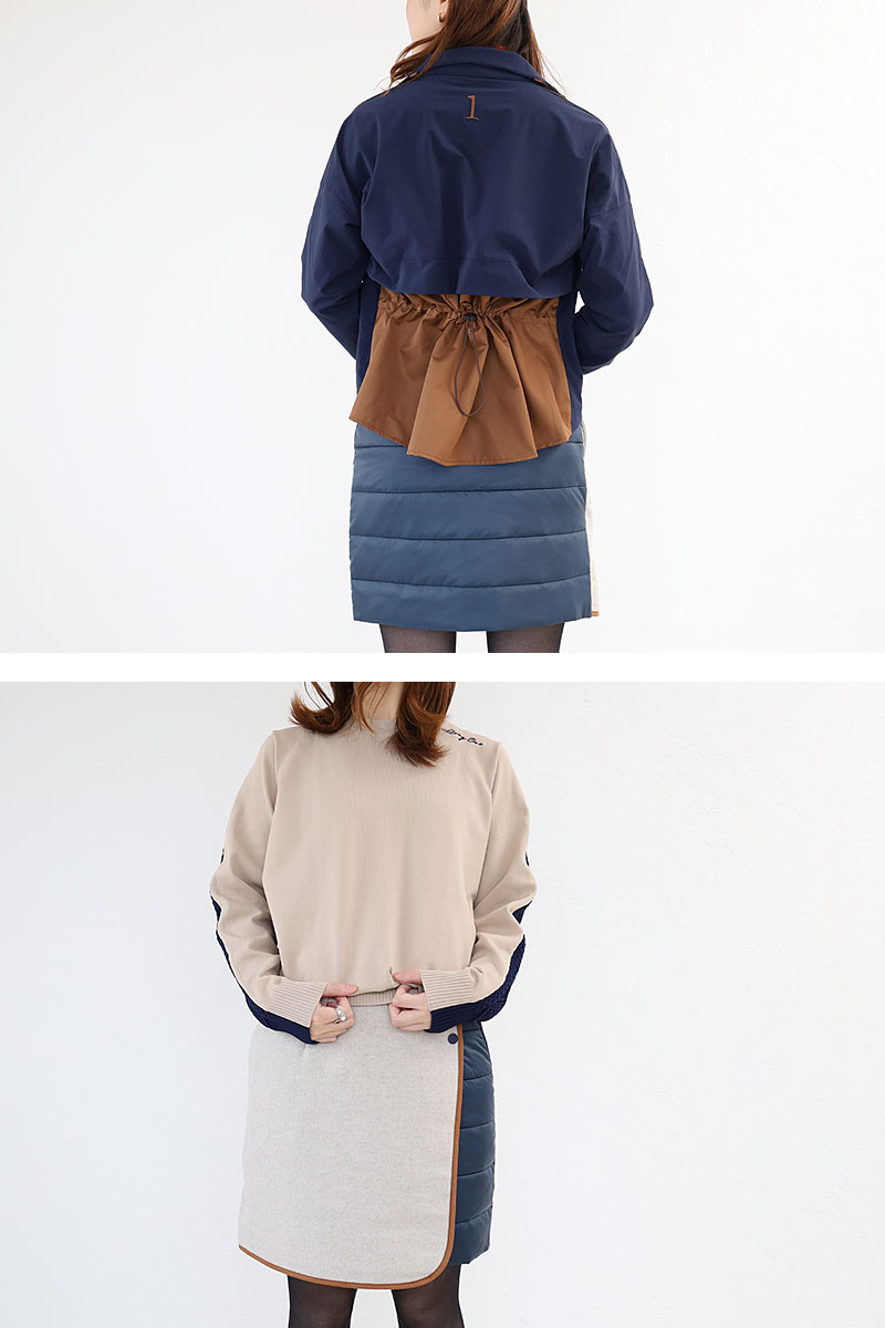 HERG1（エルグワン） ゴルフ PADDED TWEED SKIRT スカート ラップ