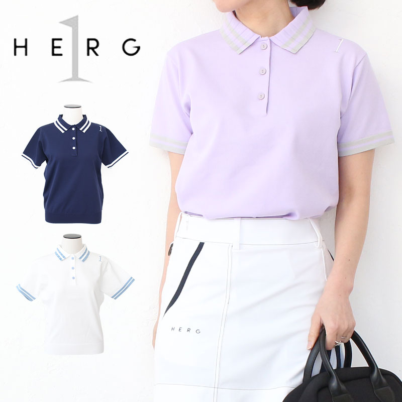 新規購入 ゴルフ エルグワン HERG1 PLEATED ポロシャツ POLO KINIT レディースウェア