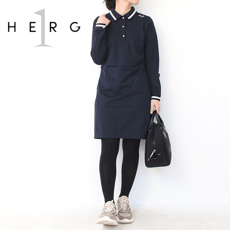 HERG1 エルグワン ゴルフ LONG SLEEVE POLO ONEPIECE 長袖ポロ