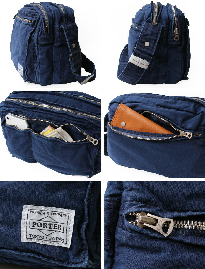 PORTER ポーター ディープブルー ショルダーバッグ 630-06444