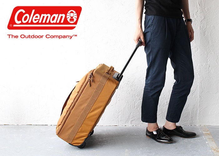 のファスナ コールマン Pc収納 Coleman Atlasmissioncarry 東西南北屋 通販 Paypayモール キャリーケース アトラスミッションキャリー キャリーバッグ ソフトキャリー 2輪 機内持ち込み可能サイズ フロント