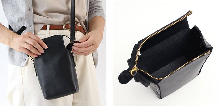 StitchandSew（ステッチアンドソー） カウレザー ショルダーバッグ