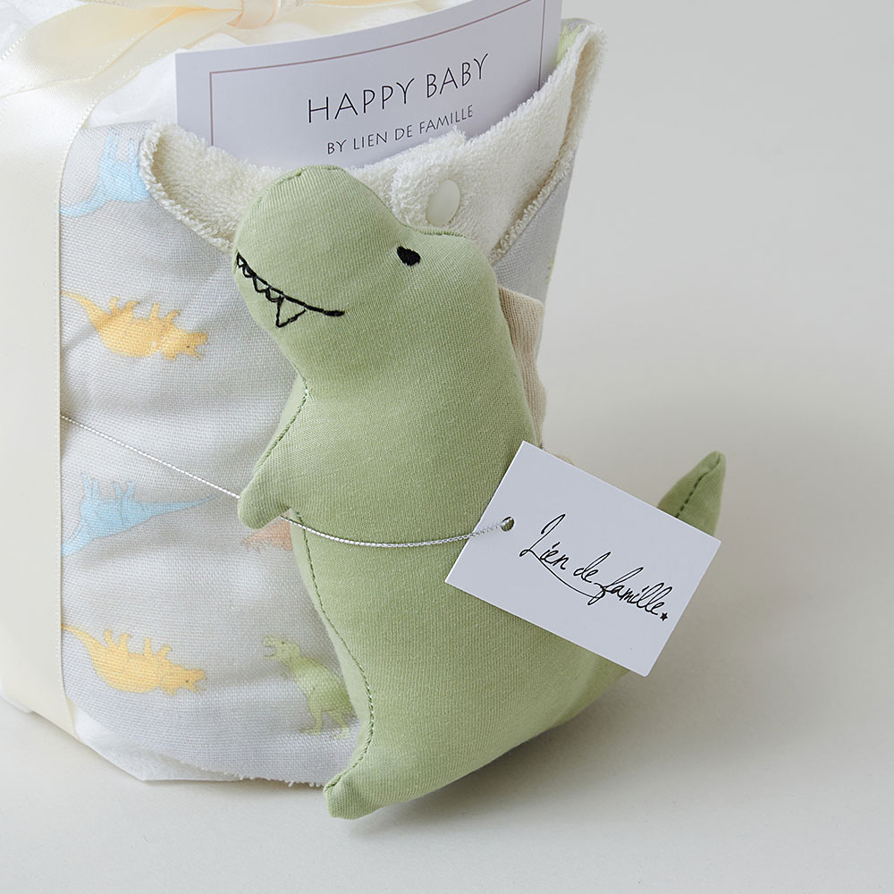 Lien de famille スタイとラトルのベビーケーキ