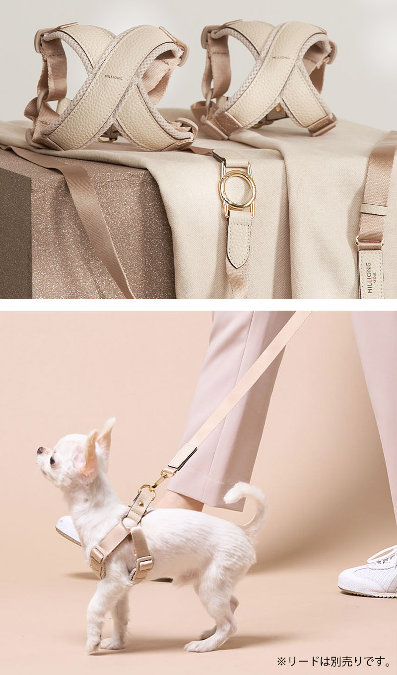 Amazon | Lil&Fam 犬 ハーネス 胴輪 リードセット 身体に優しい