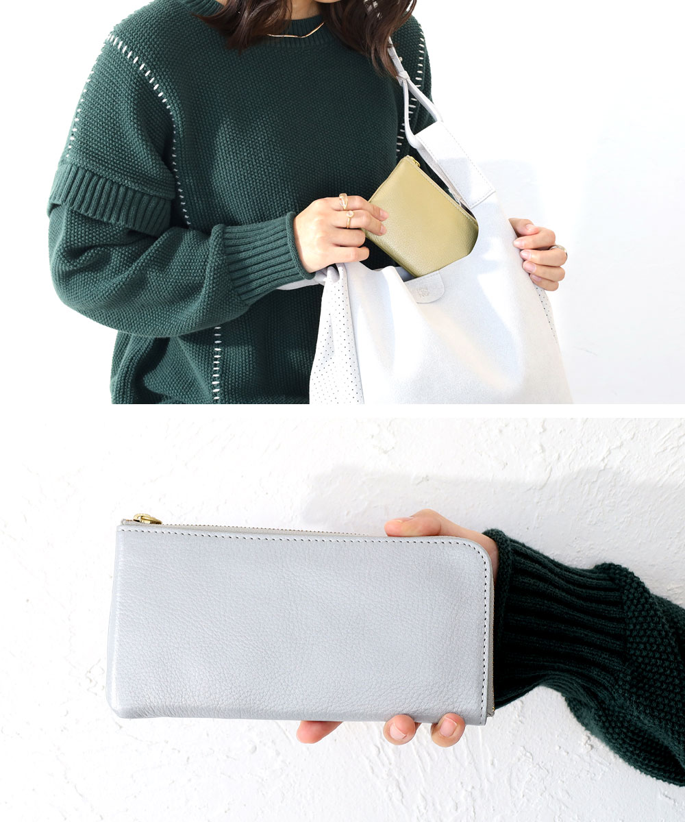 新品未使用品　mononogu モノノグ　ロングウォレット　長財布 mononogu / もののぐ L字ジップロングウォレット クロコ型,財布
