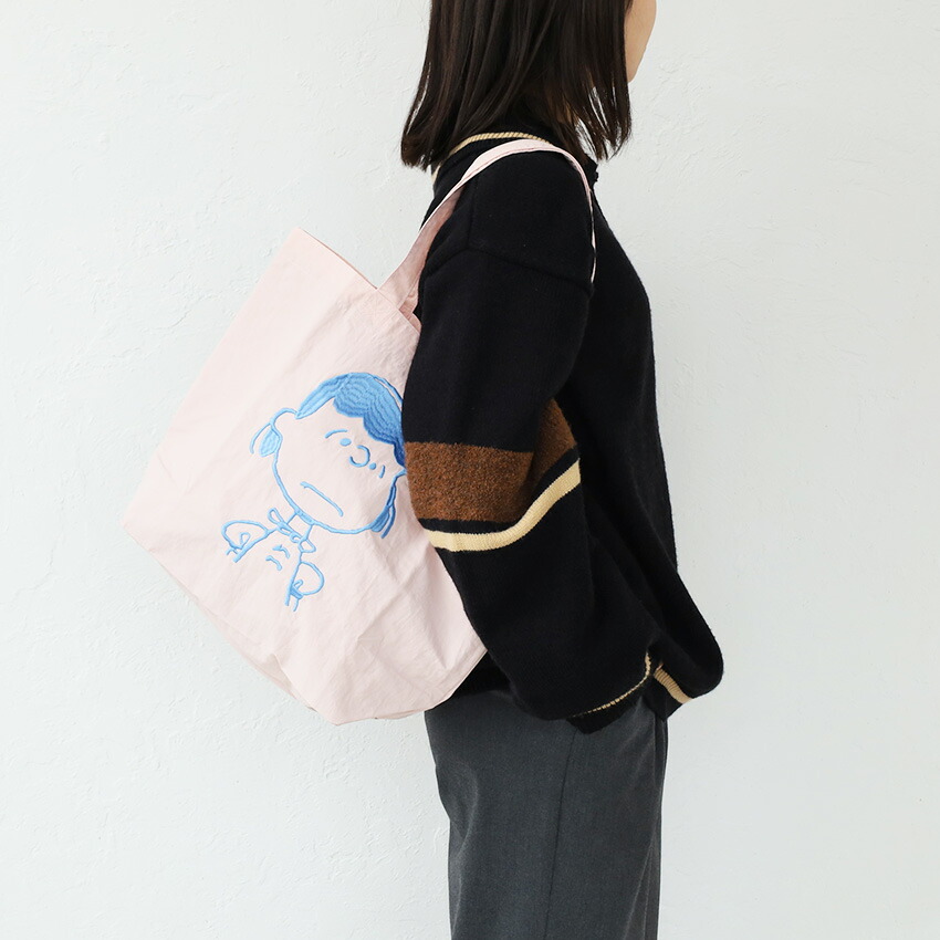 PEANUTS SNOOPY 撥水ナイロン トートバッグ