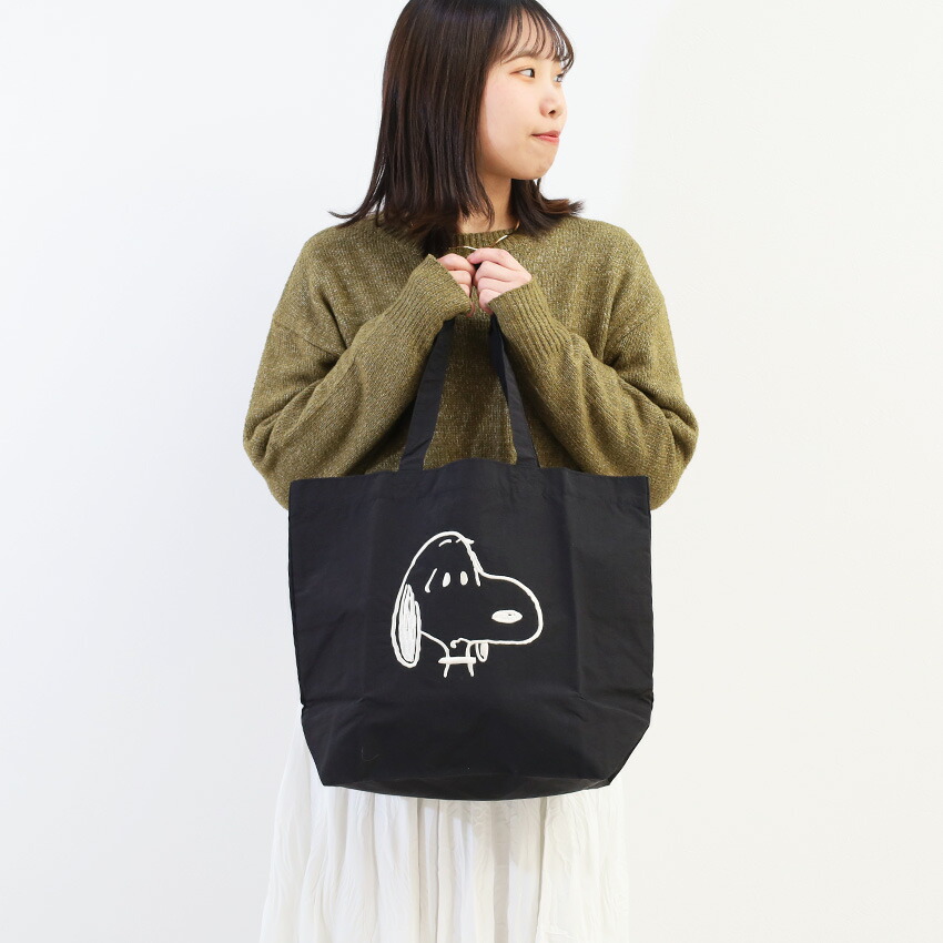 PEANUTS SNOOPY 撥水ナイロン トートバッグ