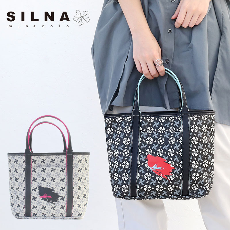 シルナ ミナコロ comp. モノグラム PVC ミニ TOTE SILNA MINACOLO トートバッグ ミニバッグ セカンドバッグ サブバッグ  sb1113 正規品