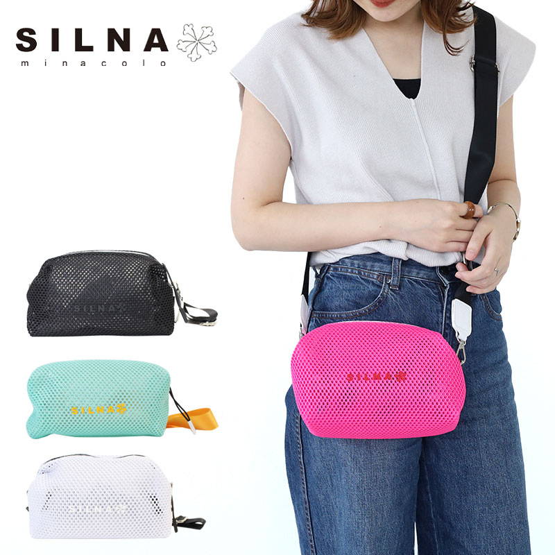 シルナ ミナコロ メッシュショルダーポーチ SILNA MINACOLO メッシュ