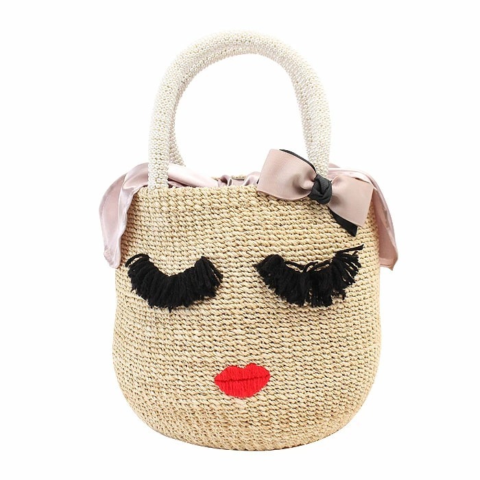 【美品】アジョリー アイラッシュ まつげ カゴバッグ 美品】アジョリー a-jolie かごバッグ アイラッシュ まつげ 顔