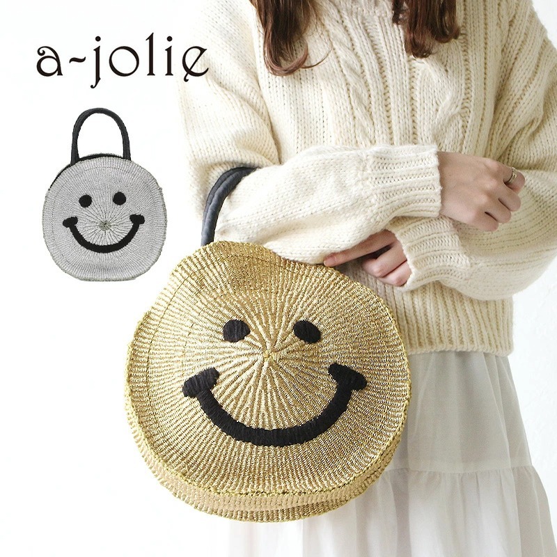 トートバッグ a-jolie Ajolie Smile Rabbit Fur Handbag a-jolie - アジョリー バッグ の通販 by M's shop｜アジョリー