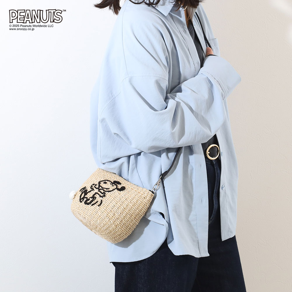 アジョリー PEANUTS × a-jolie コラボレーション ショルダーバッグ ショルダー PEANUTS スヌーピー a-jolie  キャラクター si-2412の画像