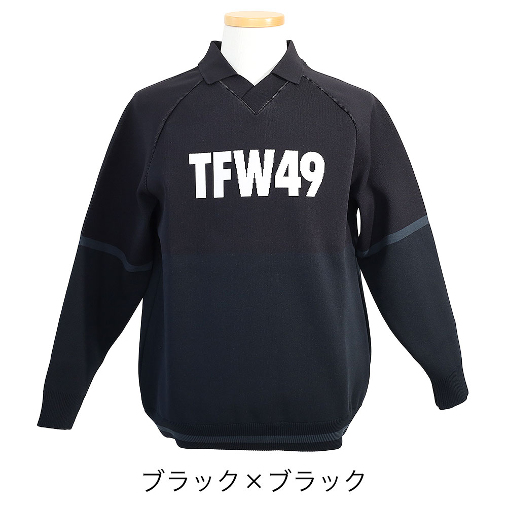TFW49 KNIT POLO ニット ポロシャツ 長袖 メンズ ゴルフ ゴルフ
