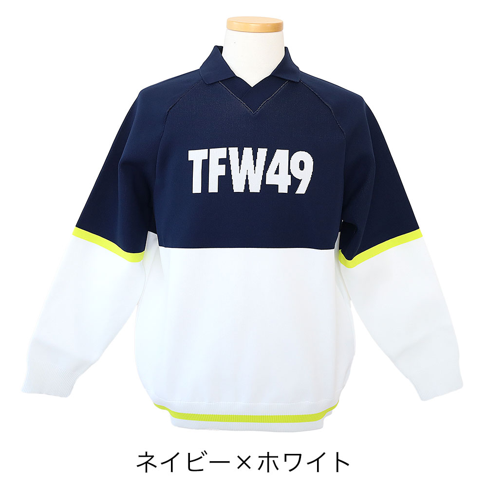 TFW49 KNIT POLO ニット ポロシャツ 長袖 メンズ ゴルフ ゴルフ