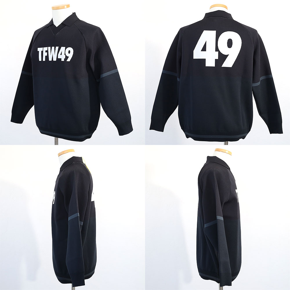 TFW49 TFW49 KNIT POLO ニット ポロシャツ 長袖 メンズ ゴルフ ゴルフ