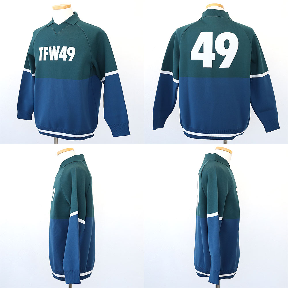 TFW49 KNIT POLO ニット ポロシャツ 長袖 メンズ ゴルフ ゴルフ