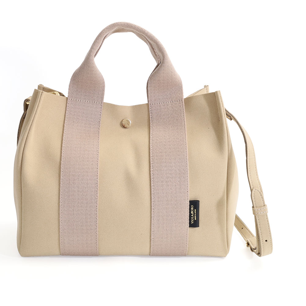 ヴィオラドーロ 2way トートバッグ ショルダー ベージュ VIOLAd'ORO 【10％OFFクーポン】ヴィオラドーロ トートバッグ