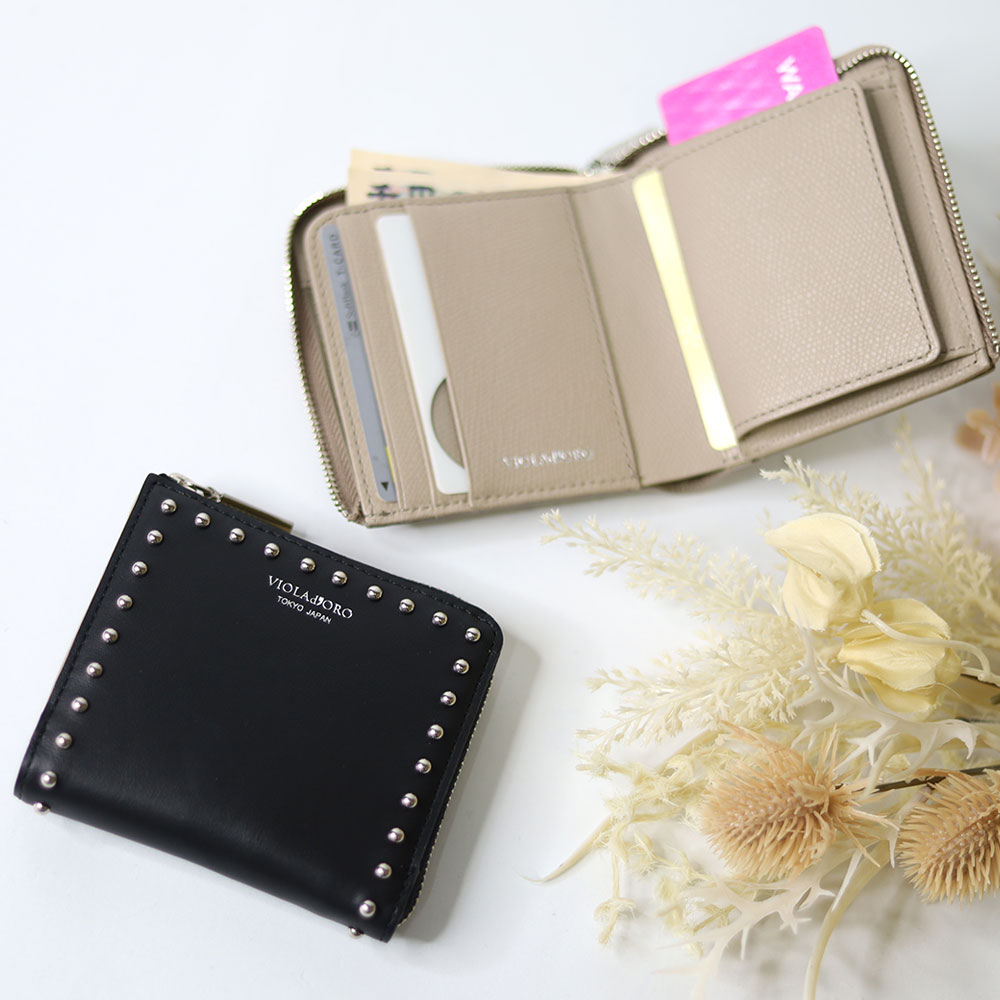 VIOLAd'ORO（ヴィオラドーロ） VIOLAdORO PORTA ポルタ 二つ折り財布 v