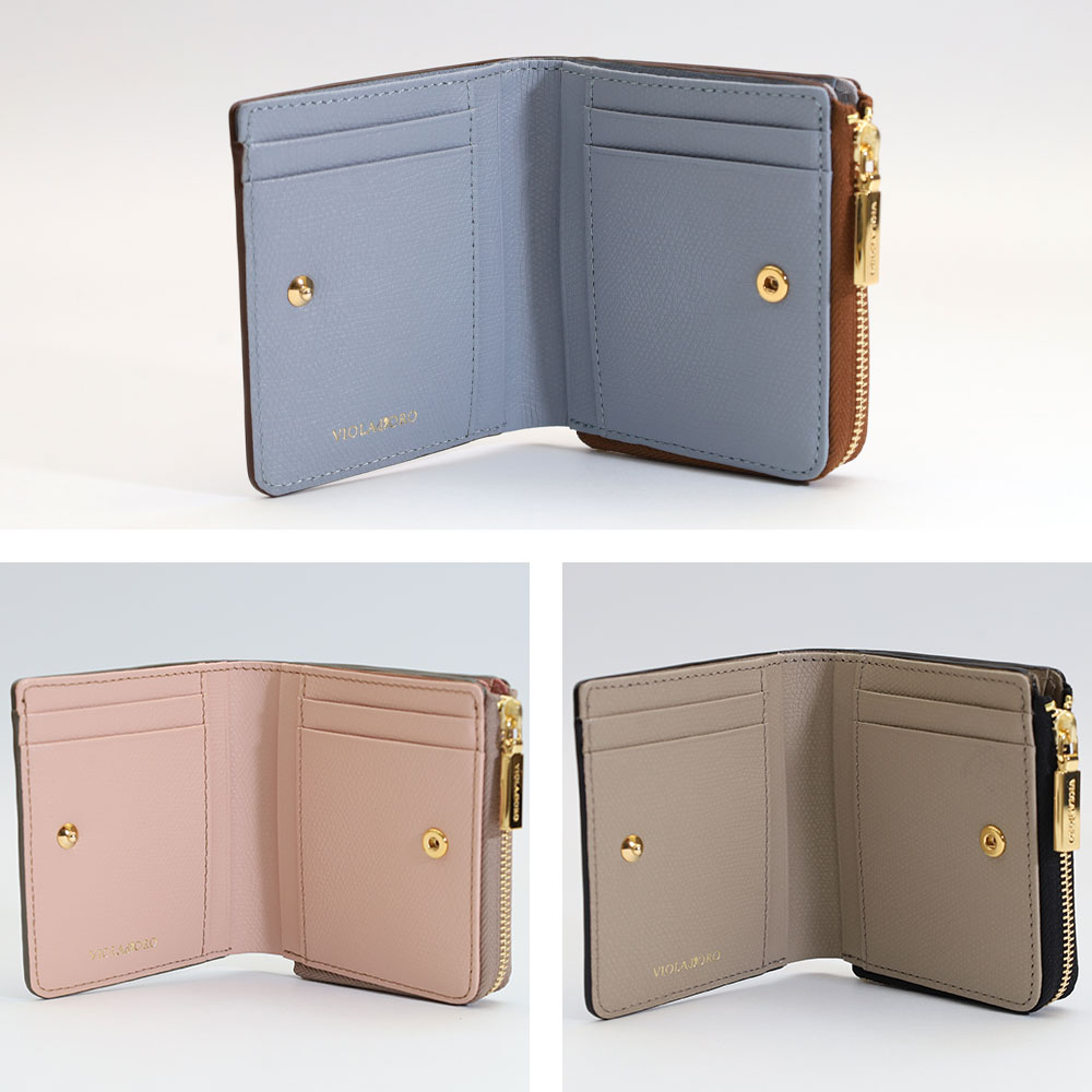VIOLAd'ORO（ヴィオラドーロ） VIOLAdORO PORTA ポルタ 二つ折り財布