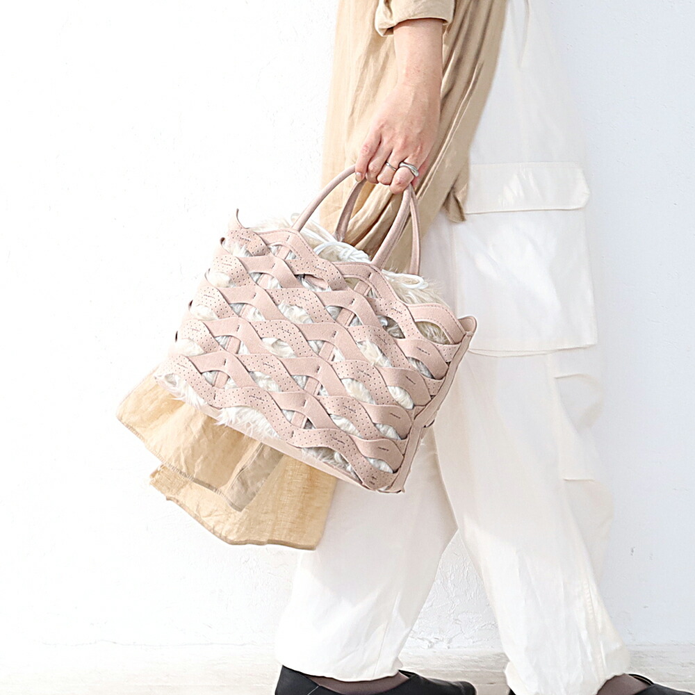 mononogu（モノノグ） 洗えるバッグ MNNG ファーバッグ 2way Wavy Tote