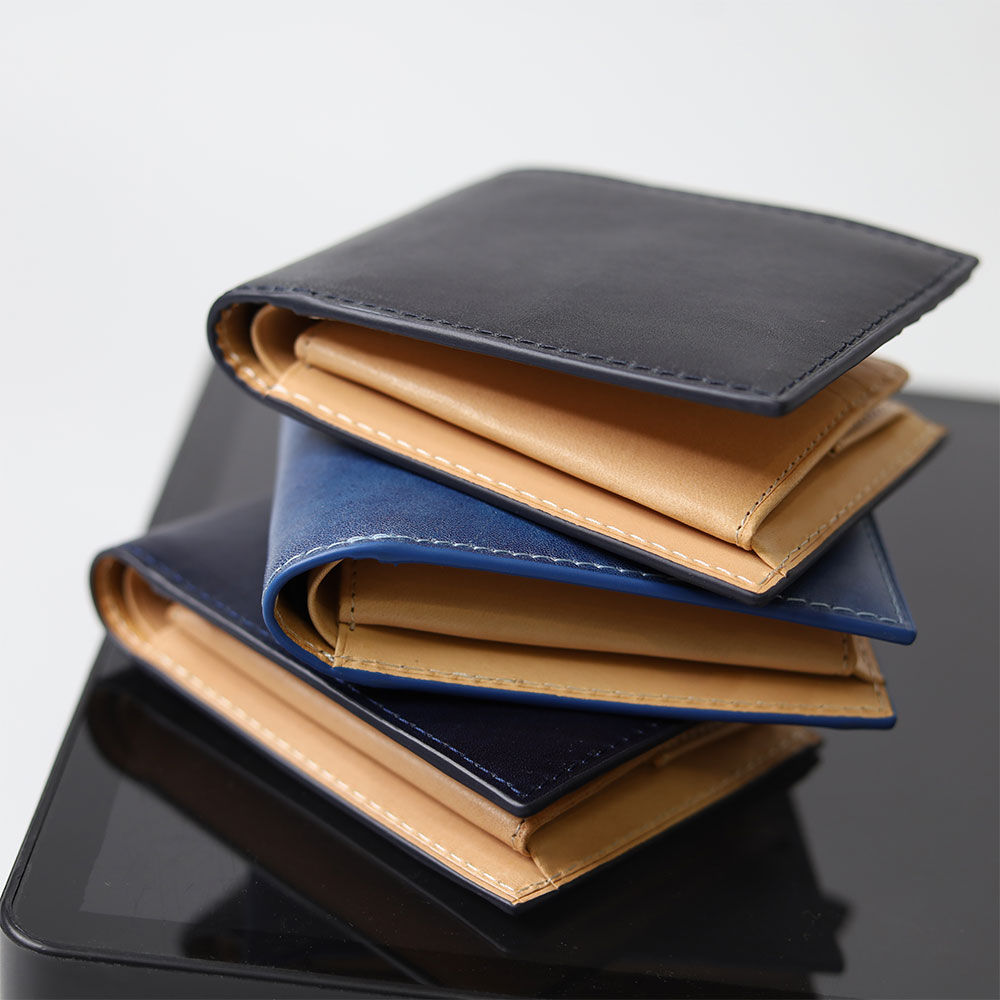 BAGGY PORT（バギーポート） KOI コーアイ 藍染 スムース 二つ折り財布