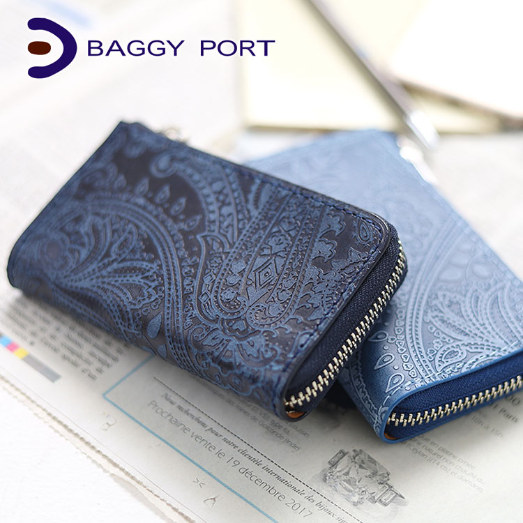 BAGGY PORT（バギーポート） 藍染め ペイズリー キーケース BAGGY PORT
