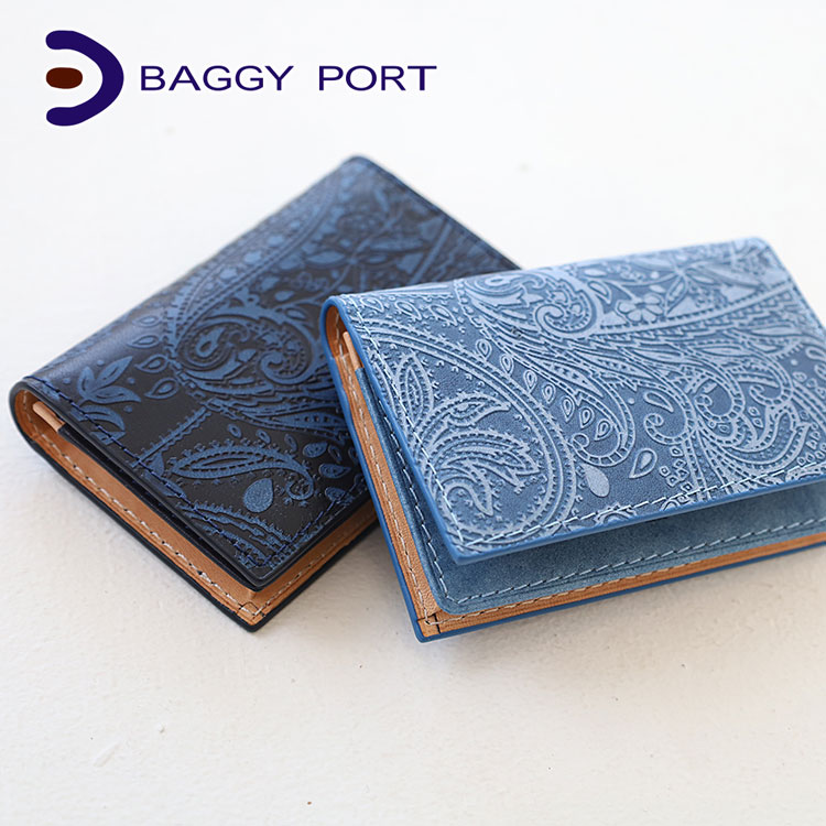 BAGGY PORT（バギーポート） 藍染め ペイズリー カードケース BAGGY