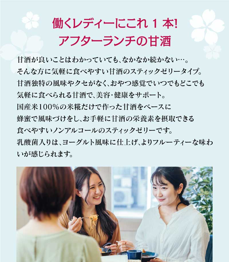食べる甘酒スティック 乳酸菌入り