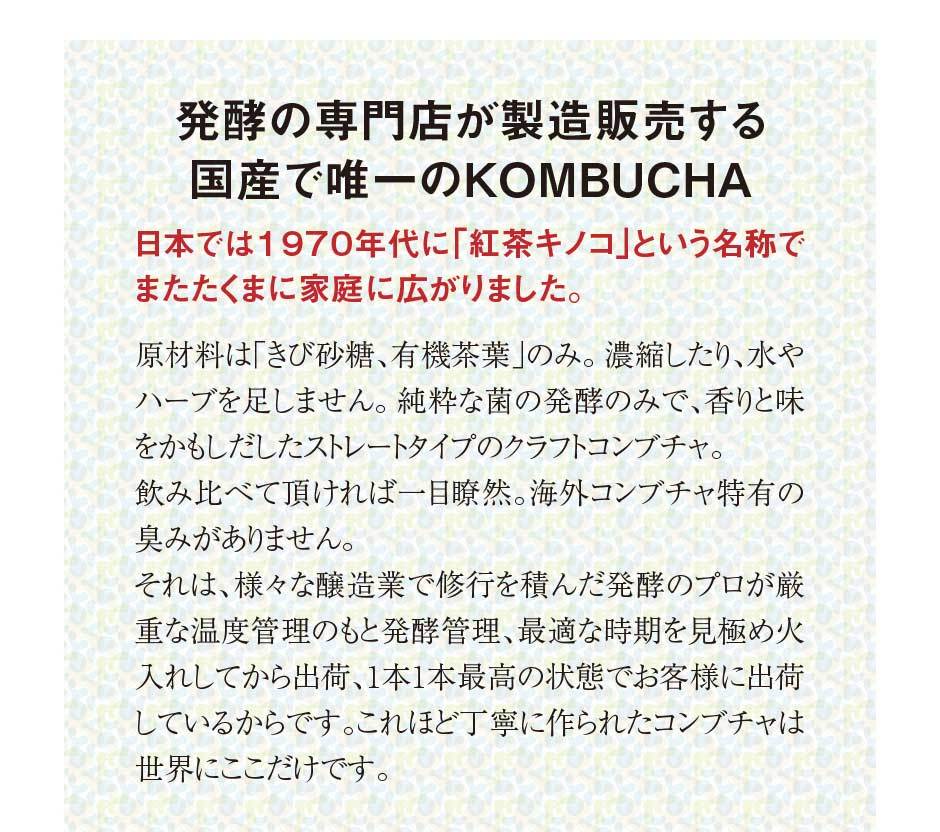 ferment works KOMBUCHA classic 720ml×1本 【国産無添加クラフト