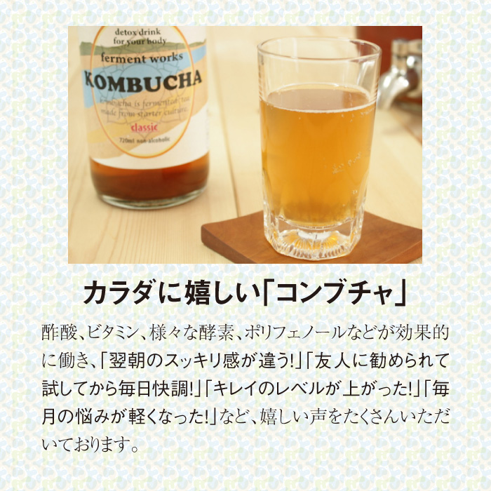 ferment works KOMBUCHA classic 720ml×1本 【国産無添加