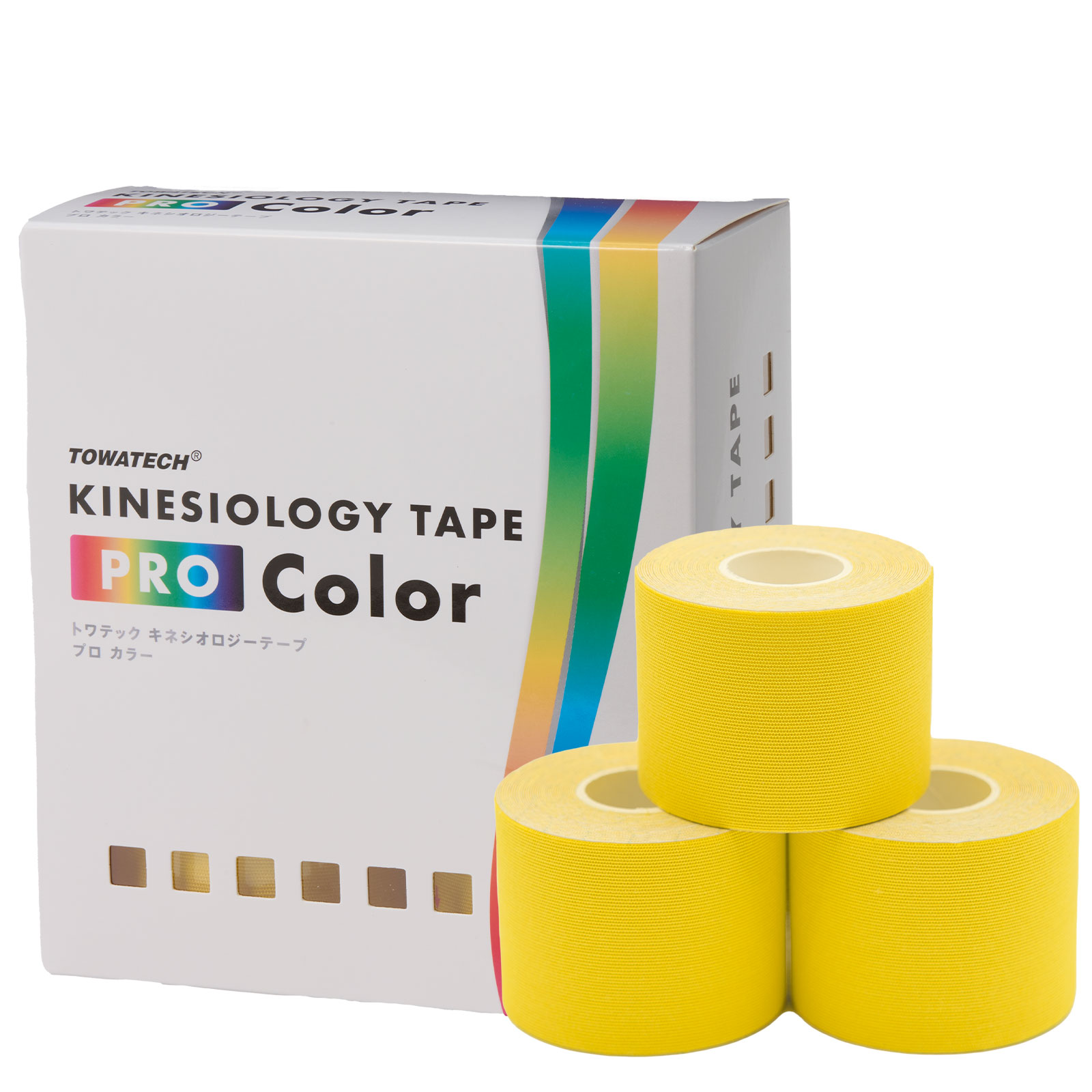 キネプロ Color 5cm×5m 6巻（キネシオロジーテープ PRO Color）50mm スポーツテーピング ブラック ネイビー ピンク グリーン パープル レッド 黒 青 赤｜towatech｜13