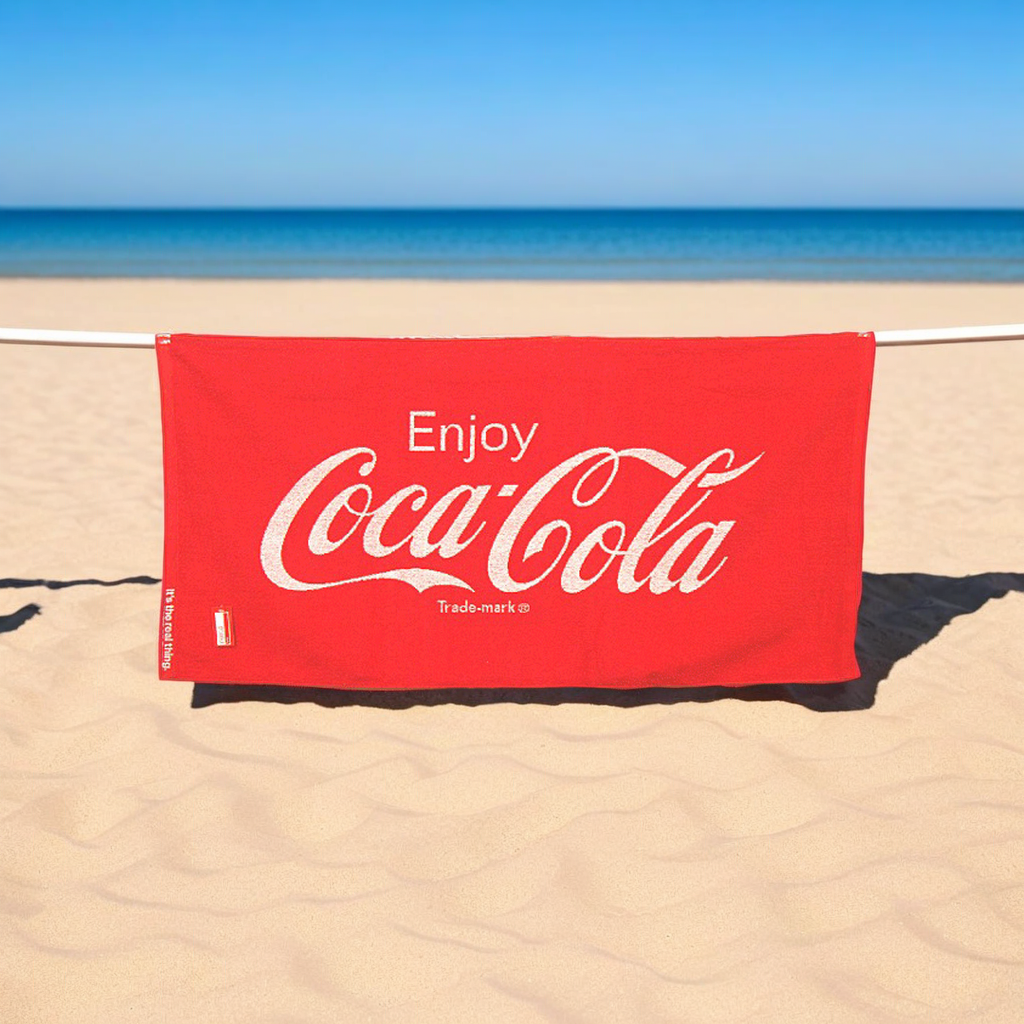 Coca Cola（コカコーラ） バスタオル レジャー用 ジャガード織 ビーチ