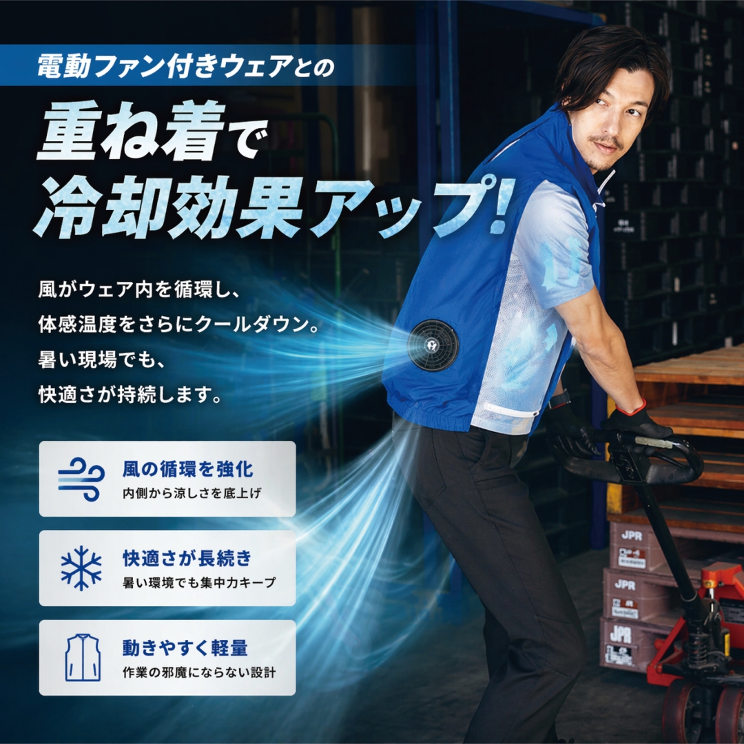  【2026新型】ビッグボーン アクアウォーターベスト 水冷却 両面タイプ 気化熱冷却 水冷式 冷却ベスト 熱中症対策  ファン付き作業服 バッテリー不要 AT601