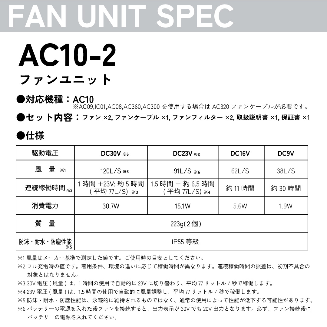 【即納】2026年新作 バートル BURTLE 2026 バッテリー ファン デバイス 最新 30V 空調 作業服 作業着 AC10 AC10-2