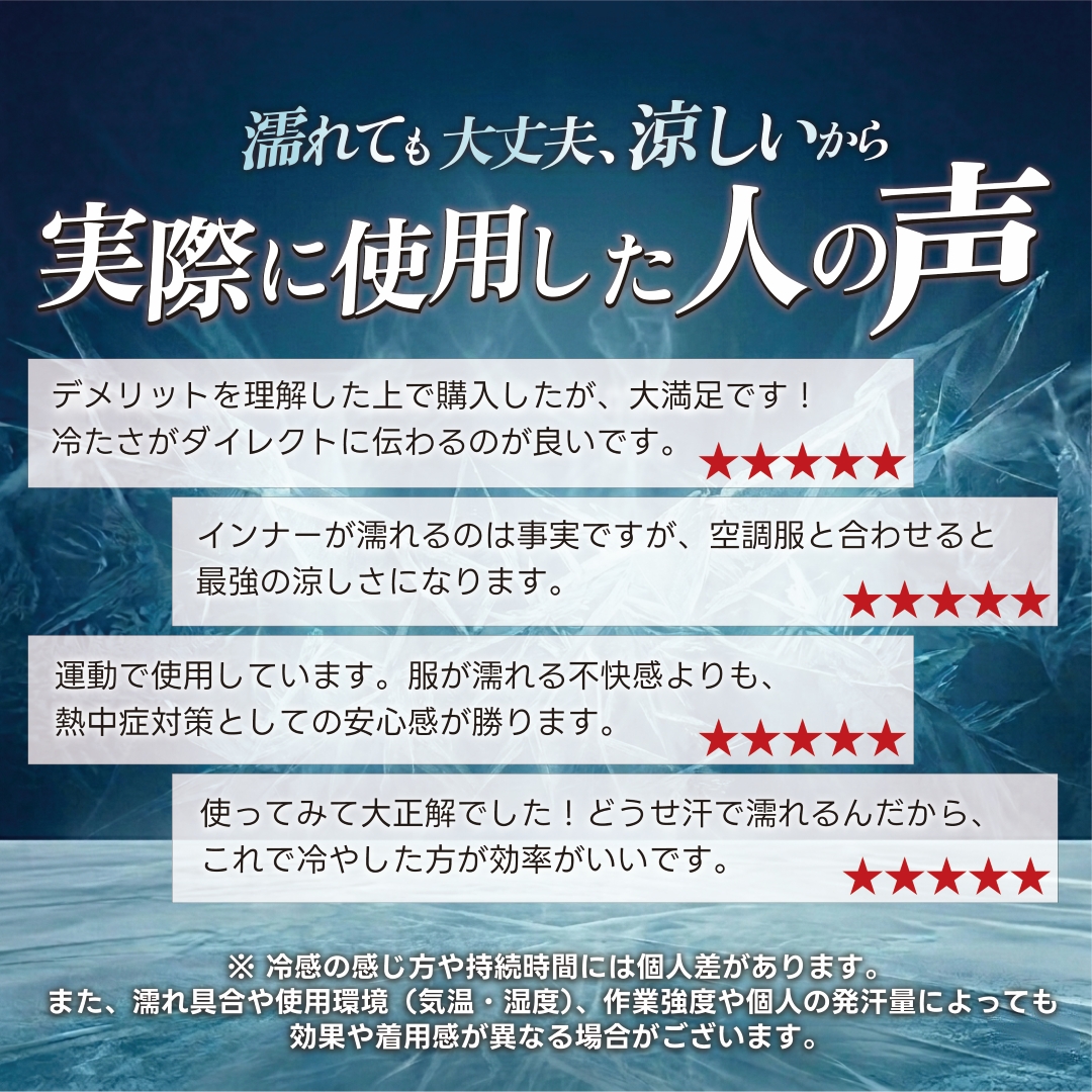 BODY COOL クーリングベスト 水冷ベスト  水冷服 気化熱 冷却 べスト バッテリー 不要 保冷剤 不要 水で濡らすだけで使える 黒 白 青 実際に使用した人の声 レビュー