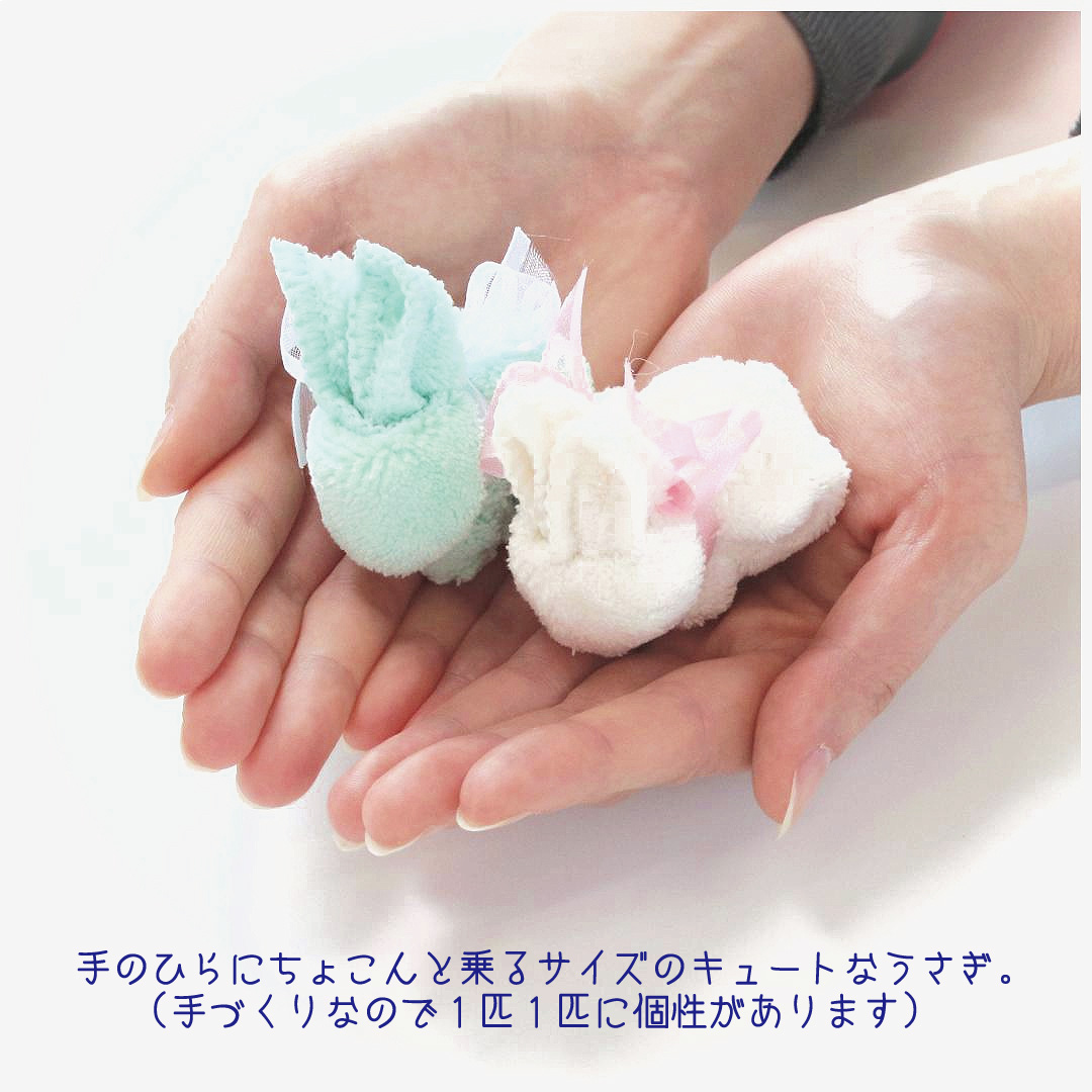 かわいいうさぎの プチギフト 退職 ハンカチ スマホ拭き うさぎ ありがとう 選べるシール付き タオルハンカチ マイクロファイバー ハンカチ ミニハンカチ ハンドタオル