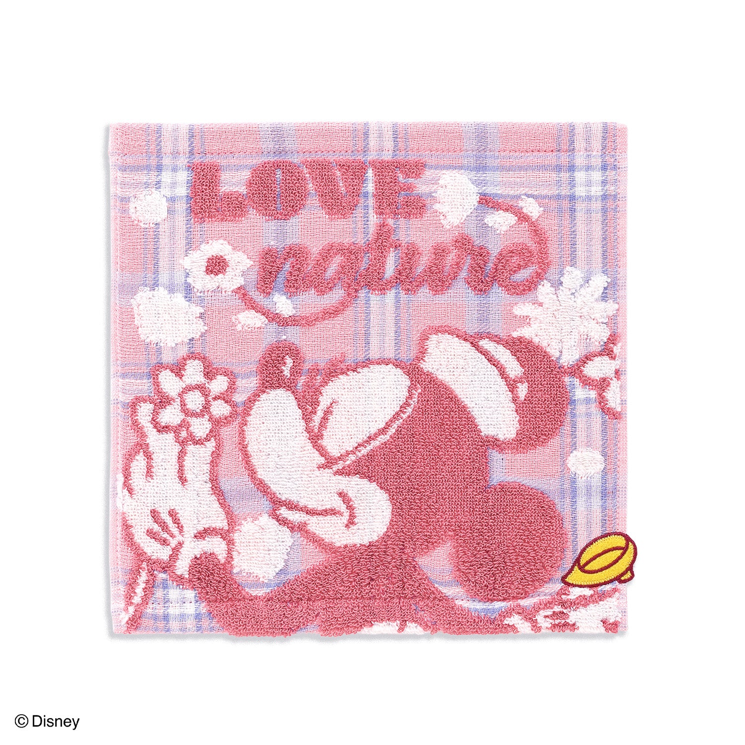 Disney（ディズニー） タオルハンカチ Happy Day 名入れ 刺繍 プチ