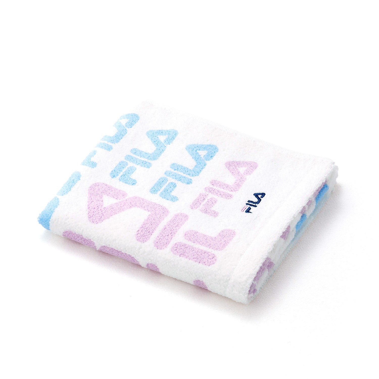 FILA（フィラ） スポーツ タオル 名入れ 刺繍 パターンロゴ フェイス