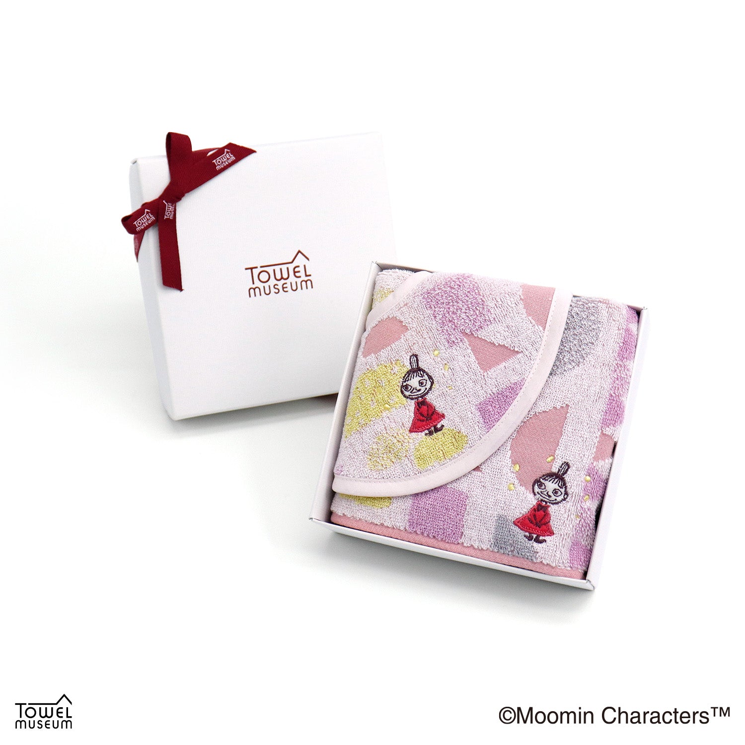 さきのばし様追加分。MOOMIN 刺繍ハンカチ ホワイト MOOMIN（ムーミン） タオルハンカチ 名入れ 刺繍 ギフト クリスマス