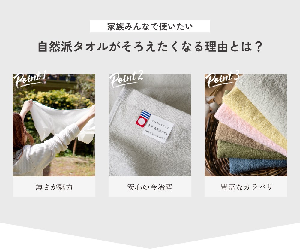 今治 フェイスタオル 4枚 自然派タオル 薄手 速乾 吸水 今治タオル 薄い かさばらない 日本製 綿100％ 200匁 おすすめ かわいい おしゃれ