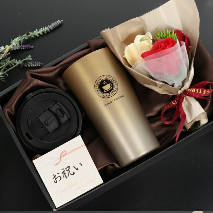 母の日 ギフト フラワー 花束 タンブラー プレゼント おしゃれ お母さん 誕生日 誕生日プレゼント 500ml 保温 保冷 蓋付き 持ち運び セット ギフトセット 即日 |  | 02
