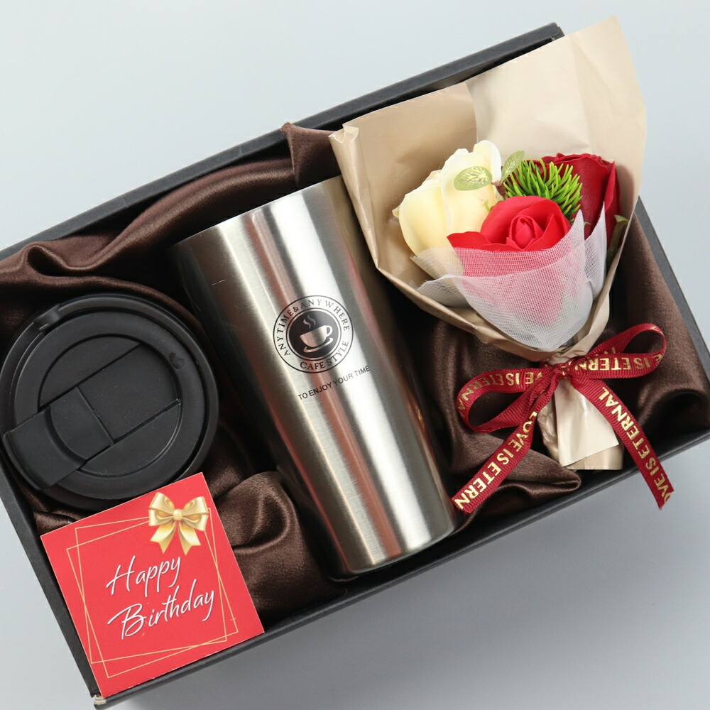 母の日 ギフト フラワー 花束 タンブラー プレゼント おしゃれ お母さん 誕生日 誕生日プレゼント 500ml 保温 保冷 蓋付き 持ち運び セット ギフトセット 即日 |  | 03