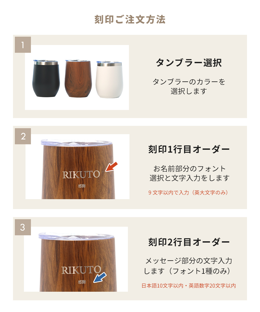 名入れ　刻印方法