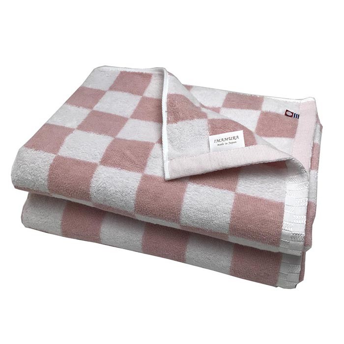 今治タオル（imabari towel） バスタオル 3枚セット パステル チェック