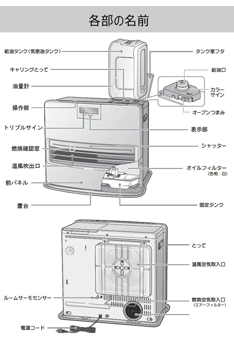 高質で安価 コロナ 石油 ファンヒーター (W) FH-VX7322BY ホワイト