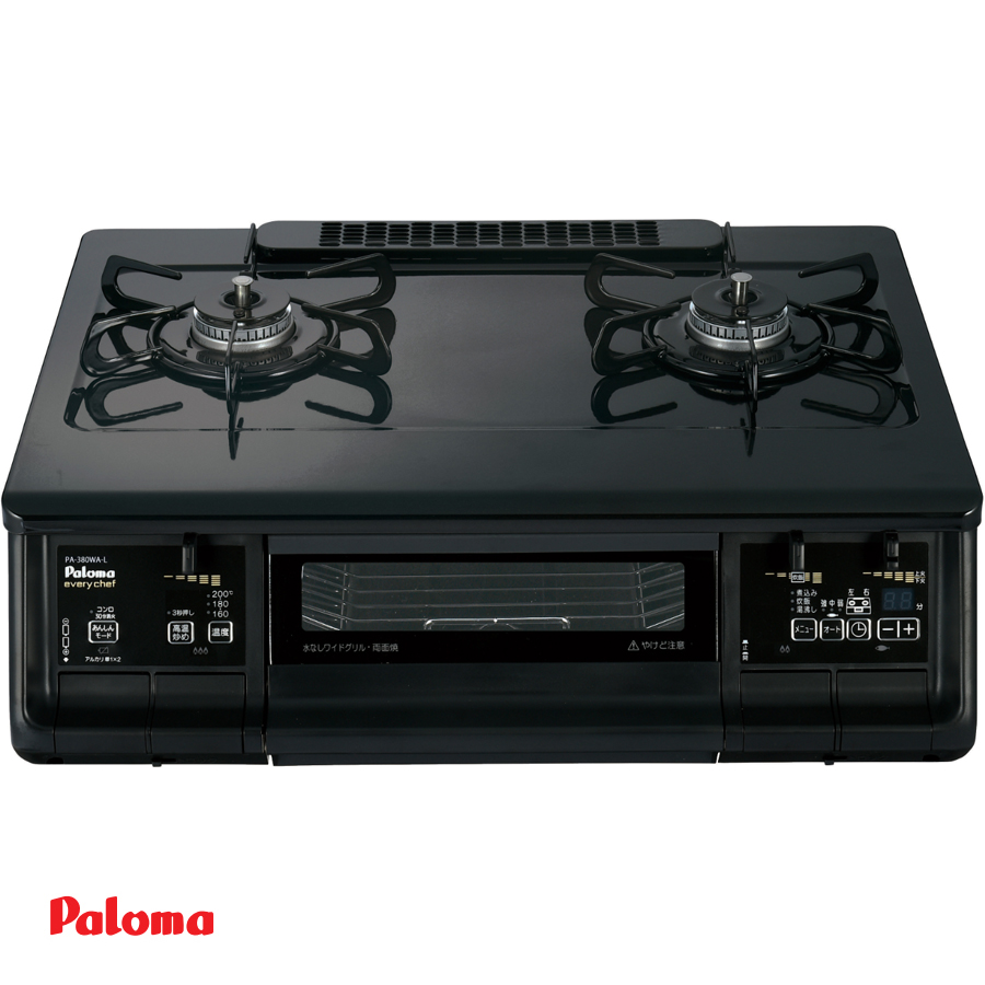 EVERYCHEF パロマ エブリシェフ PA-380WA ブラック ガステーブル