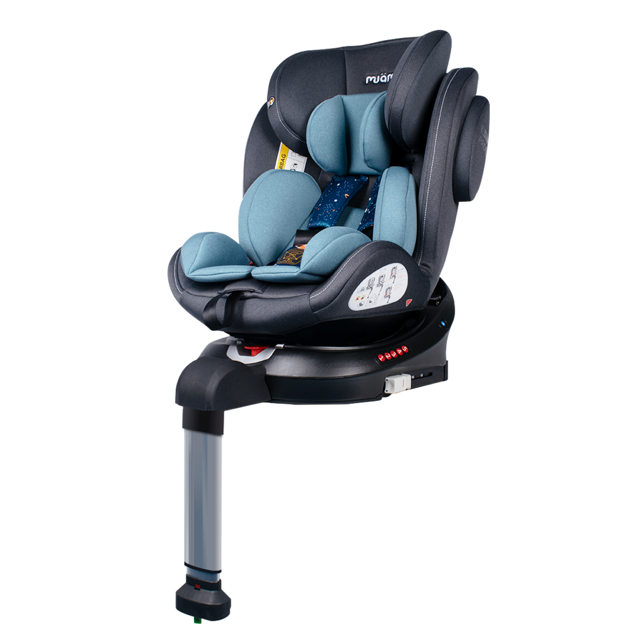 新年セール　MuamuチャイルドシートEX　360回転　シートベルト両方とも固定　ISOFIX・　R44　ECE　新生儿〜12歳頃　国内正規品